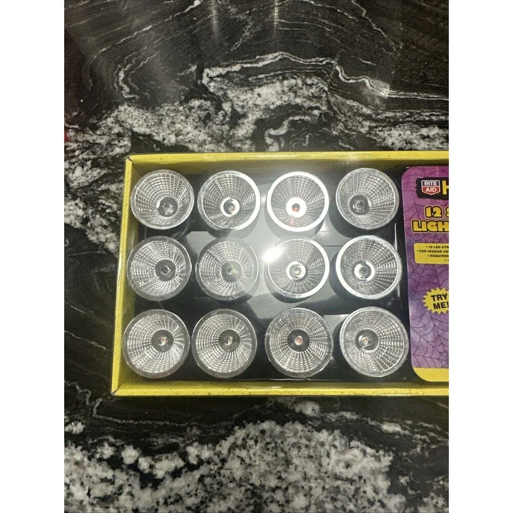 12 LED Strobe Light String Lightning Effect and Sound Halloween